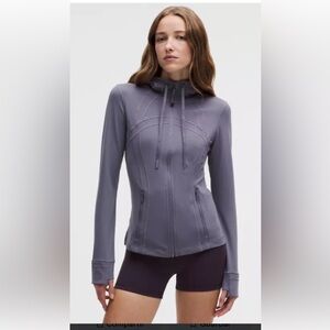 Lululemon Hooded Define Jacket Nulu Light Lavender Zip-Up Sz 4